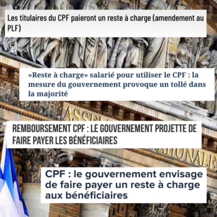 Le gouvernement envisage un reste Ã  charge pour le CPF